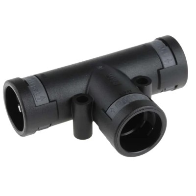 PMA Natural Conduit Fitting NW17 x 3 Nominal Size Polyamide 6 Black IP66 