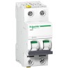 Schneider Electric Acti9 iC60H Miniature Circuit Breaker, 2-Pole, 16A, Type C, 440V AC, 125V DC, 10 kA Breaking A9F07216