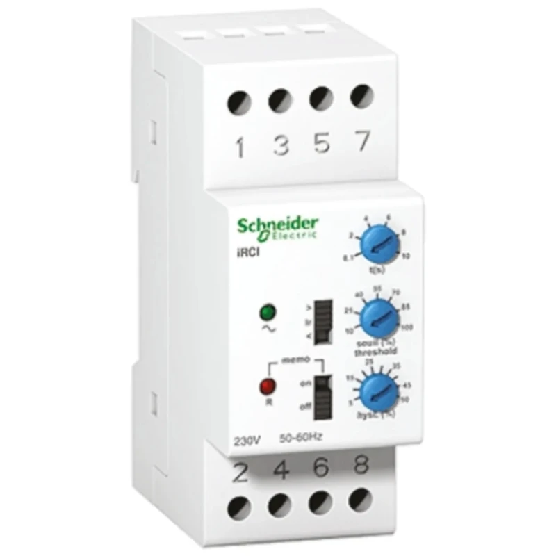 Schneider Electric Acti 9 iRC Monitoring Relay, SPDT Contact, Undervoltage Function, DIN Rail Mount, 230V AC 24V DC A9E21182