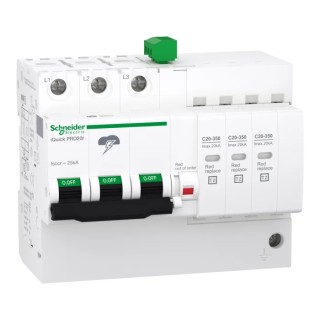 Schneider Electric Surge Protector 5 kA, 400V AC, 3 Poles, Acti9 Parafoudre Series A9L16296