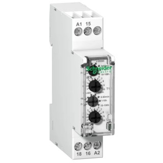 Schneider Electric IRTL Series DIN Rail Timer Relay, 1-Contact, 24 V dc 24V ac, 240 V ac, 0.1 to 360000 s, SPDT A9E16069