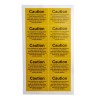 RS PRO Yellow Black Vinyl Safety Label Caution This installation has wiring colours to two versions of BS 7671 55mm 776-0973