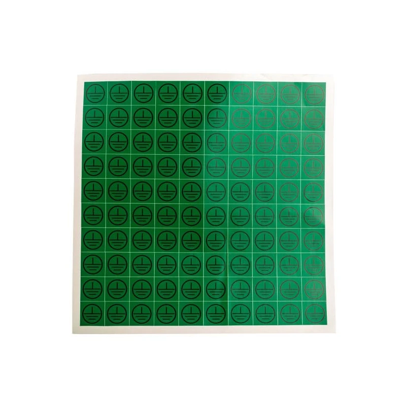 RS PRO Green Black Vinyl Self-Adhesive Protective Earth Safety Label Symbol 25 mm x 25 mm 776-0958