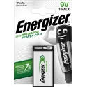 Energizer 9V Rechargeable NiMH Battery 175mAh Capacity Press Stud Termination 0°C to 50°C 7638900138771