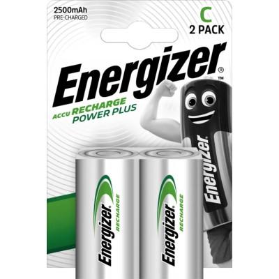 Energizer NiMH Rechargeable C Battery 1.2V 2.5Ah 50mm Height 66g Weight 7638900138740