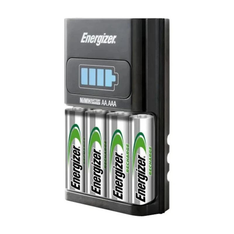 Energizer 16V DC Fast Battery Charger for NiMH AA and AAA Cells 2500mA, UK Plug, 4 Slots 7638900307214
