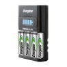 Energizer 16V DC Fast Battery Charger for NiMH AA and AAA Cells 2500mA, UK Plug, 4 Slots 7638900307214