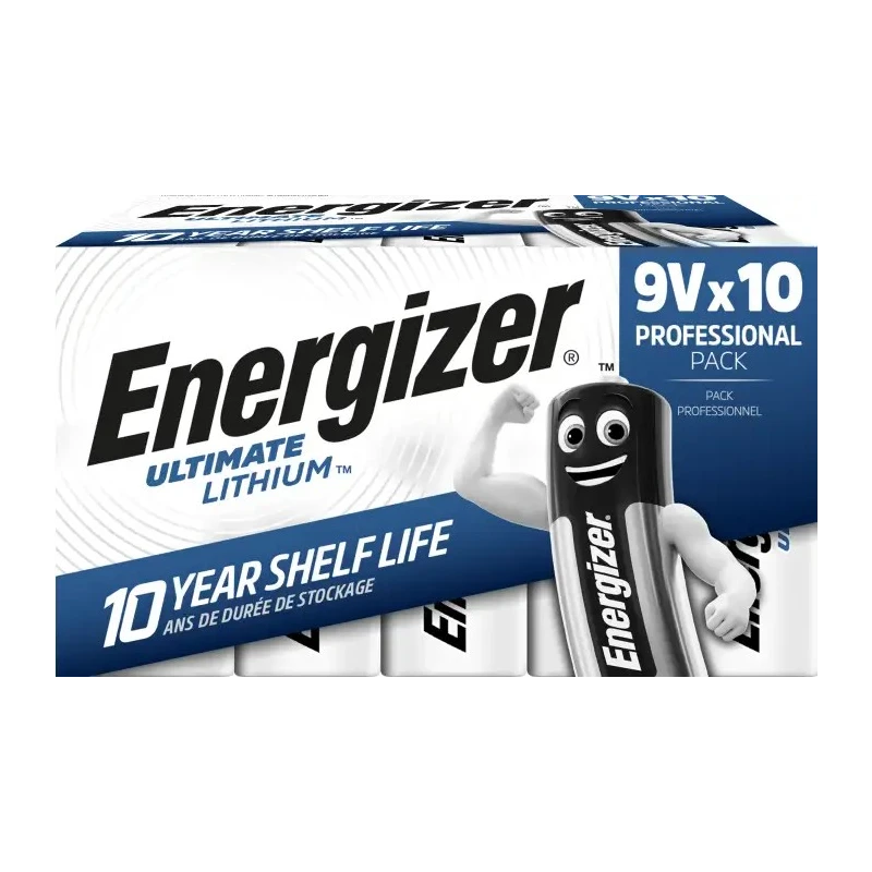 Energizer 9V Lithium Manganese Dioxide Battery LA522