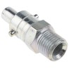 RS PRO Steel Pneumatic Quick Connect Coupling 1/4 in Male G Thread Zinc Plated 35 bar 100°C 776-8343