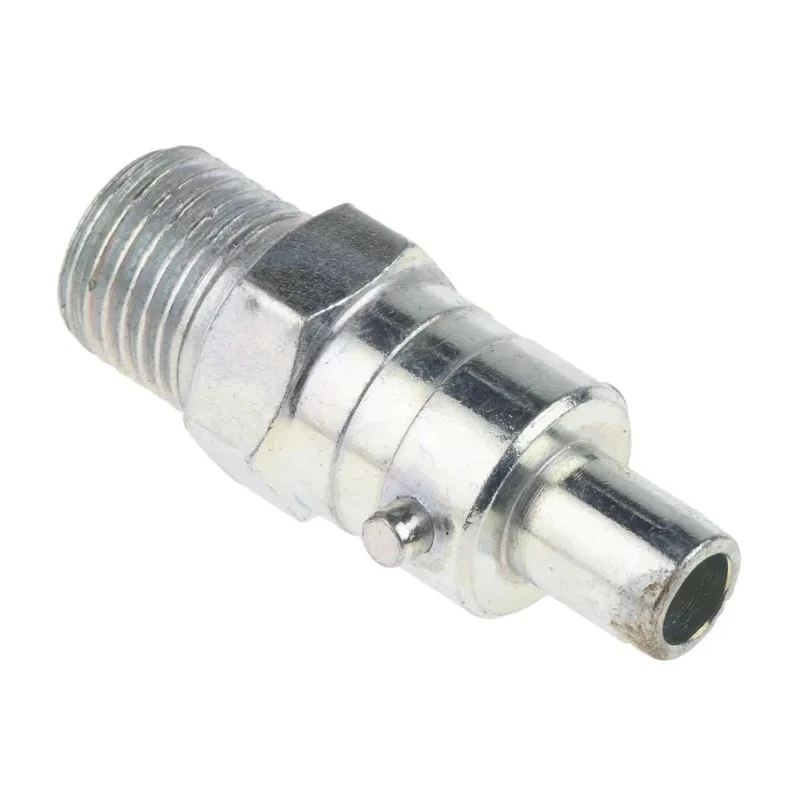RS PRO Steel Pneumatic Quick Connect Coupling 1/4 in Male G Thread Zinc Plated 35 bar 100°C 776-8343