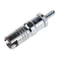 RS PRO Steel Pneumatic Quick Connect Coupling 1/4 in Male G Thread 6.35mm Hose Barb Zinc Plated 17 bar 100°C 776-8371