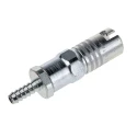 RS PRO Steel Pneumatic Quick Connect Coupling 1/4 in Male G Thread 6.35mm Hose Barb Zinc Plated 17 bar 100°C 776-8371