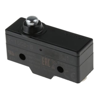 Omron Z Series Plunger Limit Switch SPDT 250V AC 15A Thermosetting Resin Housing IP00 