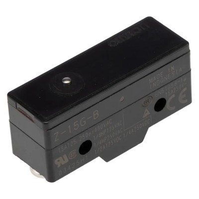 Omron Z-15 Series Plunger Limit Switch SPDT Thermosetting Resin Housing 500V ac 15A IP00 