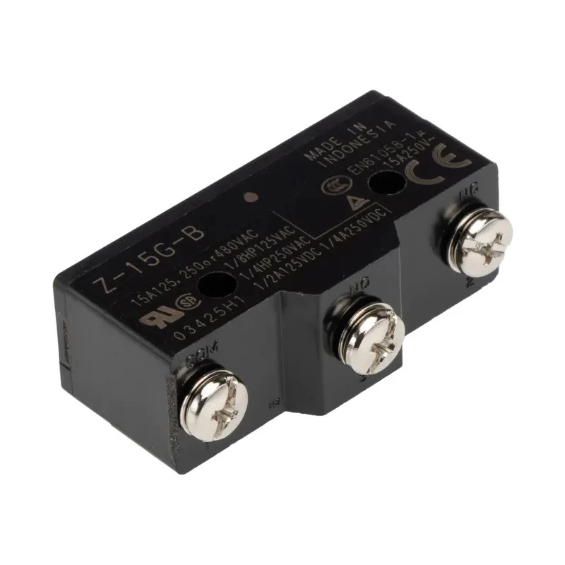 Omron Z-15 Series Plunger Limit Switch SPDT Thermosetting Resin Housing 500V ac 15A IP00 