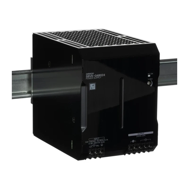 Omron S8VK-G Switched Mode DIN Rail Power Supply AC/DC Input 100-350 V, Output 24V DC, 20 A, 480W 
