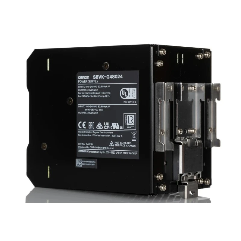 Omron S8VK-G Switched Mode DIN Rail Power Supply AC/DC Input 100-350 V, Output 24V DC, 20 A, 480W 