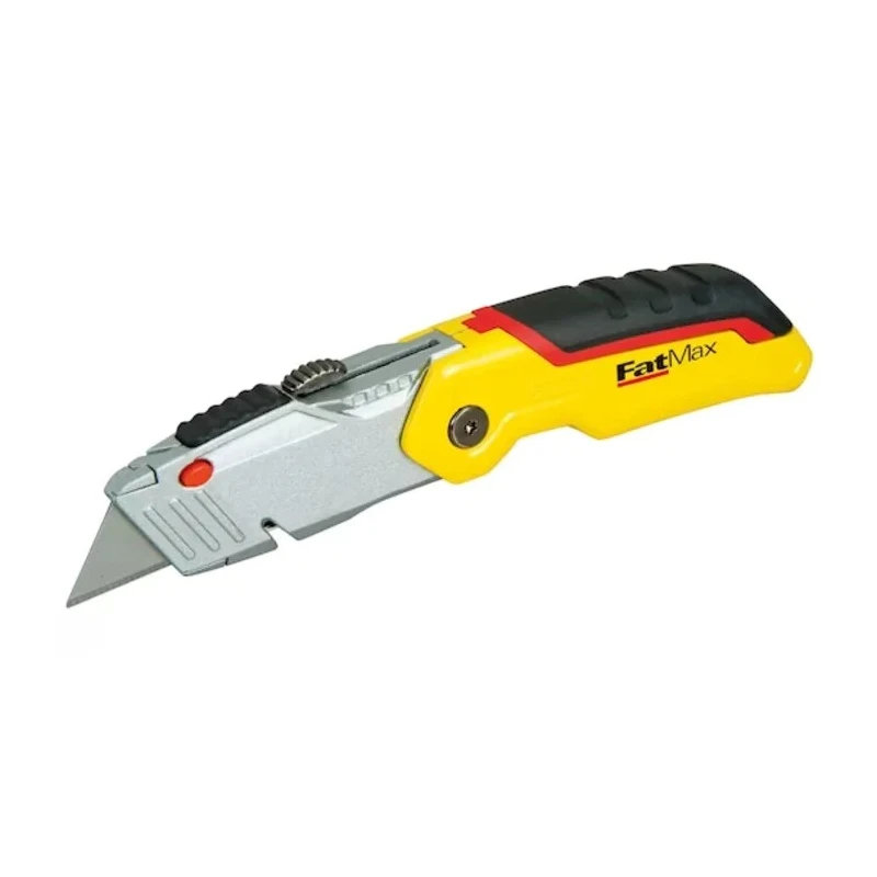 Stanley Folding Fixed Blade Utility Knife with Straight Retractable Steel Blade 60mm 0-10-825