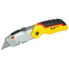 Stanley Folding Fixed Blade Utility Knife with Straight Retractable Steel Blade 60mm 0-10-825