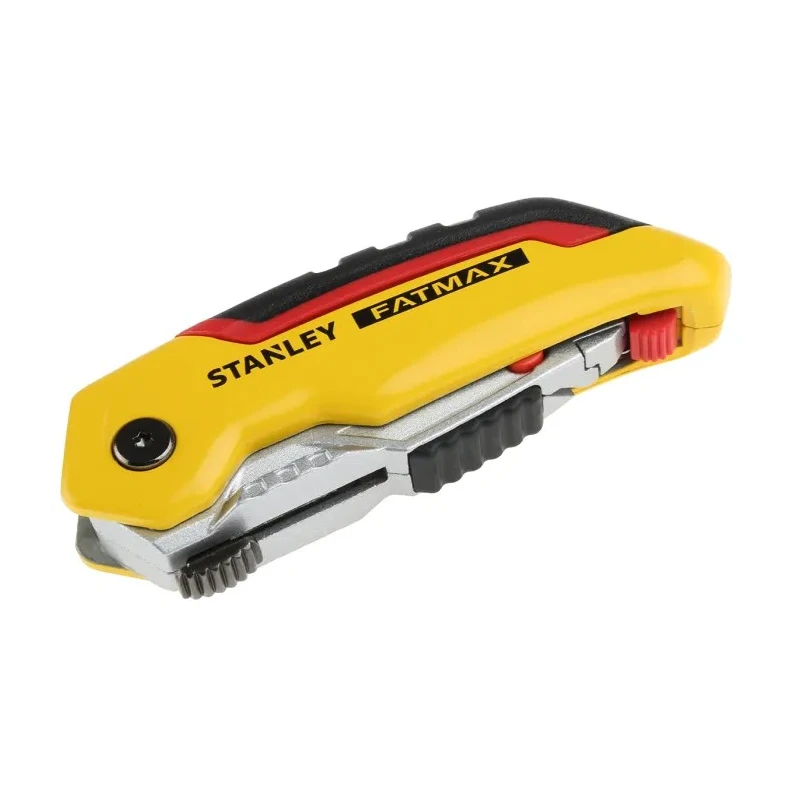 Stanley Folding Fixed Blade Utility Knife with Straight Retractable Steel Blade 60mm 0-10-825