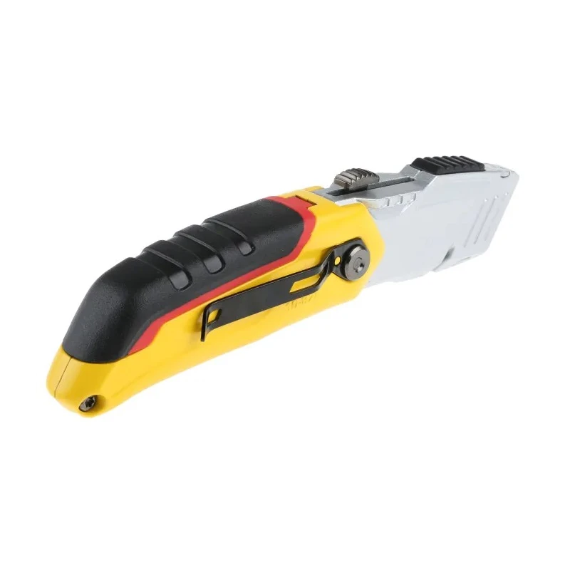 Stanley Folding Fixed Blade Utility Knife with Straight Retractable Steel Blade 60mm 0-10-825