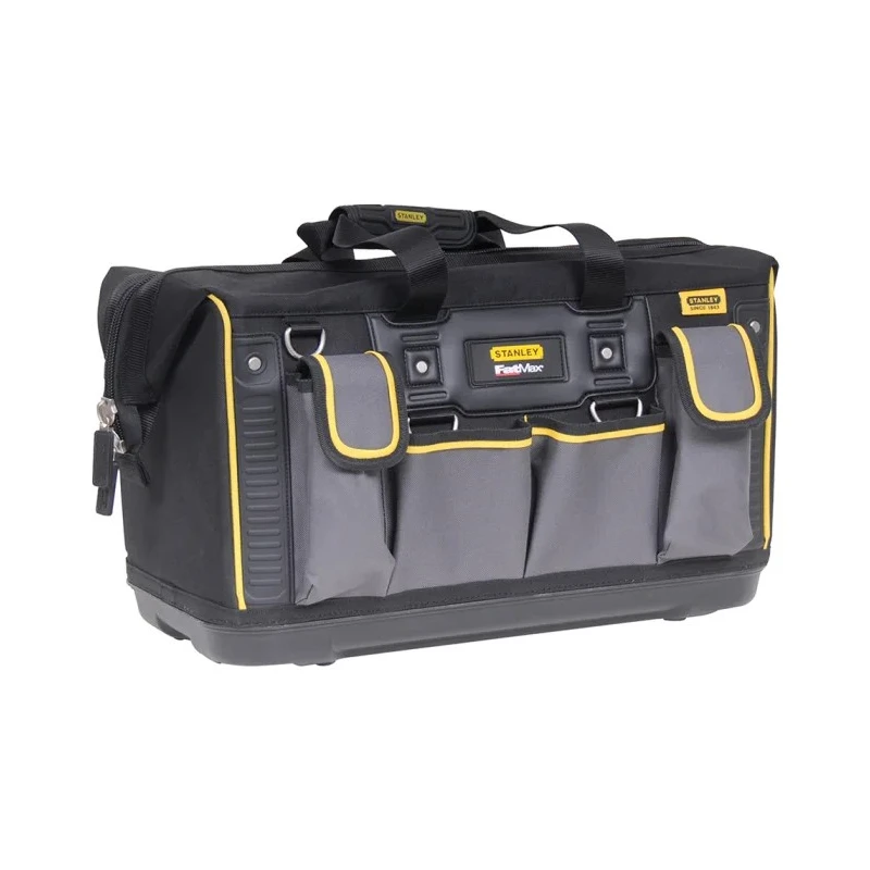 Stanley Plastic 600 x 600 Fabric Polyamide Round Top Rigid Tool Bag with Shoulder Strap 500 mm x 290 mm x 300 mm FMST1-71180