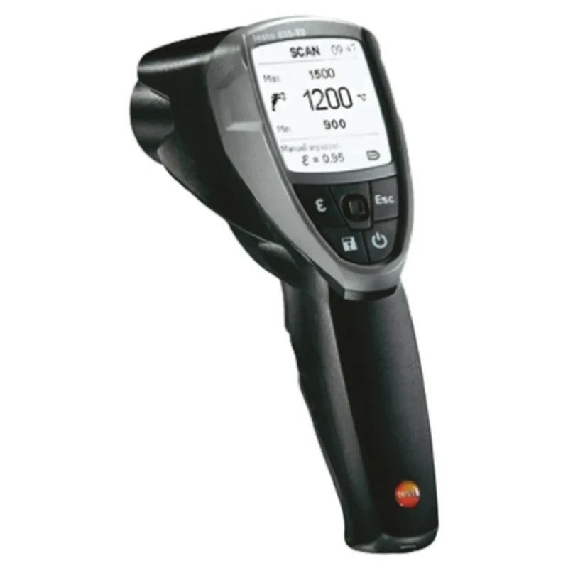 Fluke Infrared Thermometer -10°C Min, +1500°C Max, ±1 %, ±2.0 °C Accuracy, Adjustable Emissivity 0.1 to 1, 50:1 0560 8352