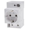 Schneider Electric 16A 250V Germany Mains Connector White DIN Rail Mounted Crimp Termination A9A15310