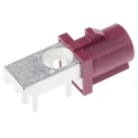Telegartner Coaxial Connector Surface Male SMBA Connector, 50 Ω, Right Angle Body Solder 4408.SMBA.1D10.009