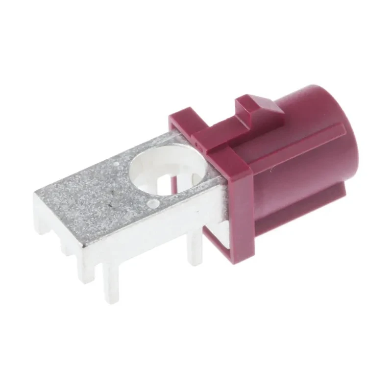 Telegartner Coaxial Connector Surface Male SMBA Connector, 50 Ω, Right Angle Body Solder 4408.SMBA.1D10.009