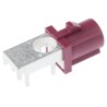 Telegartner Coaxial Connector Surface Male SMBA Connector, 50 Ω, Right Angle Body Solder 4408.SMBA.1D10.009