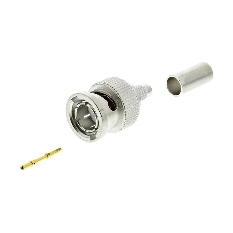 Telegartner BNC Series Coaxial Connector Cable Male BNC, 75 Ω, Straight Body Crimp J01002B0018