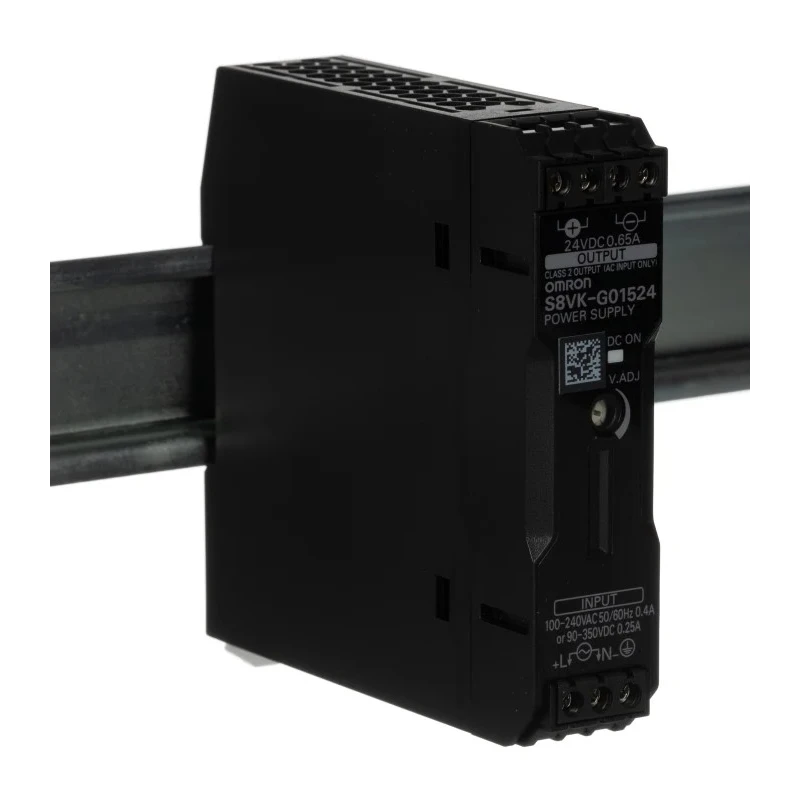 Omron DIN Rail Switch Mode Power Supply 240V AC/DC Input, 24V DC 650mA Output, 15W S8VK-G
