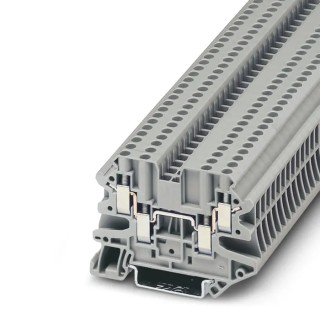 Phoenix Contact Feed Through Terminal Block Grey UT 2.5-QUATTRO Series 0.14mm² to 4 mm², 1-Level, Screw, 30A, 500V 3044542