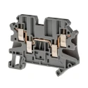 Phoenix Contact Feed Through Terminal Block Grey UT 2.5-QUATTRO Series 0.14mm² to 4 mm², 1-Level, Screw, 30A, 500V 3044542