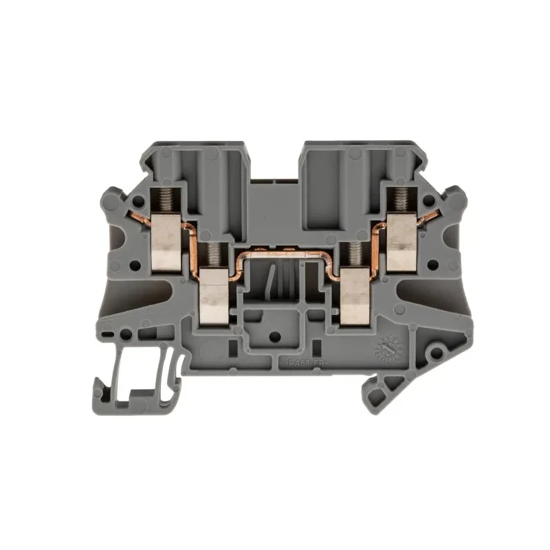 Phoenix Contact Feed Through Terminal Block Grey UT 2.5-QUATTRO Series 0.14mm² to 4 mm², 1-Level, Screw, 30A, 500V 3044542