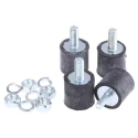 FIBET M5 x 12 mm Anti-Vibration Mount Male to Female Bobbin 25.5 daN Compression 16 mm OD 15 mm H 1615VD512-60