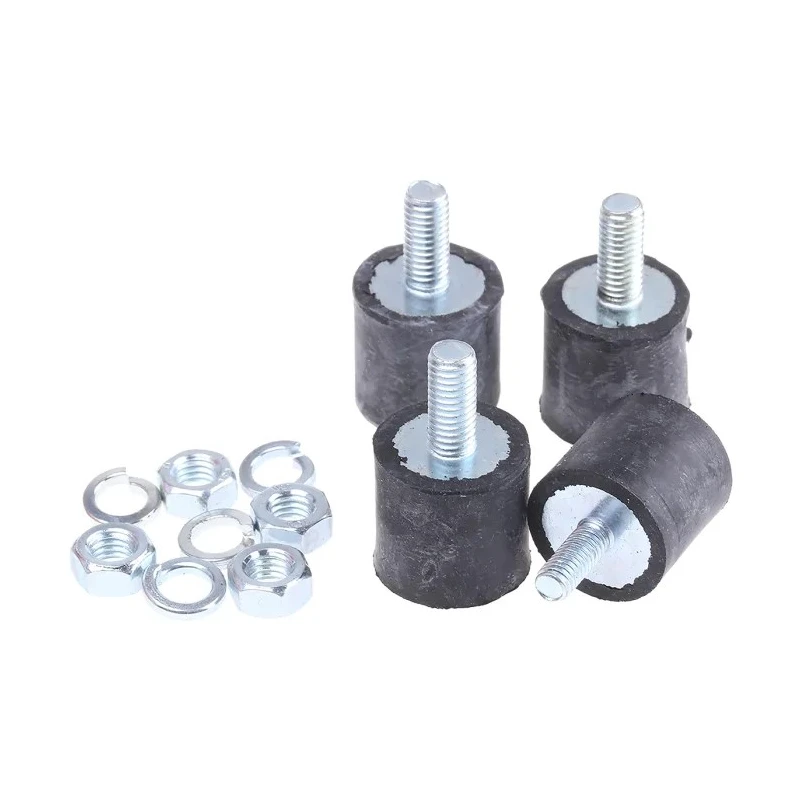 FIBET M5 x 12 mm Anti-Vibration Mount Male to Female Bobbin 25.5 daN Compression 16 mm OD 15 mm H 1615VD512-60