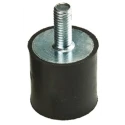 FIBET M8 x 23 mm Anti-Vibration Mount Male Buffer Foot, 63 daN Compression Load, 40 mm Outside Diameter, 35 mm 4035VE23-45