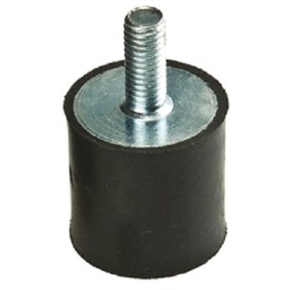 FIBET M8 x 23 mm Anti-Vibration Mount Male Buffer Foot, 63 daN Compression Load, 40 mm Outside Diameter, 35 mm 4035VE23-45