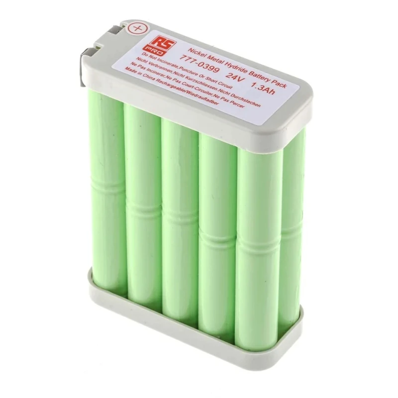 RS PRO 24 V Nickel Metal Hydride Rechargeable Battery Pack 20 Cells 1300 mAh 777-0399