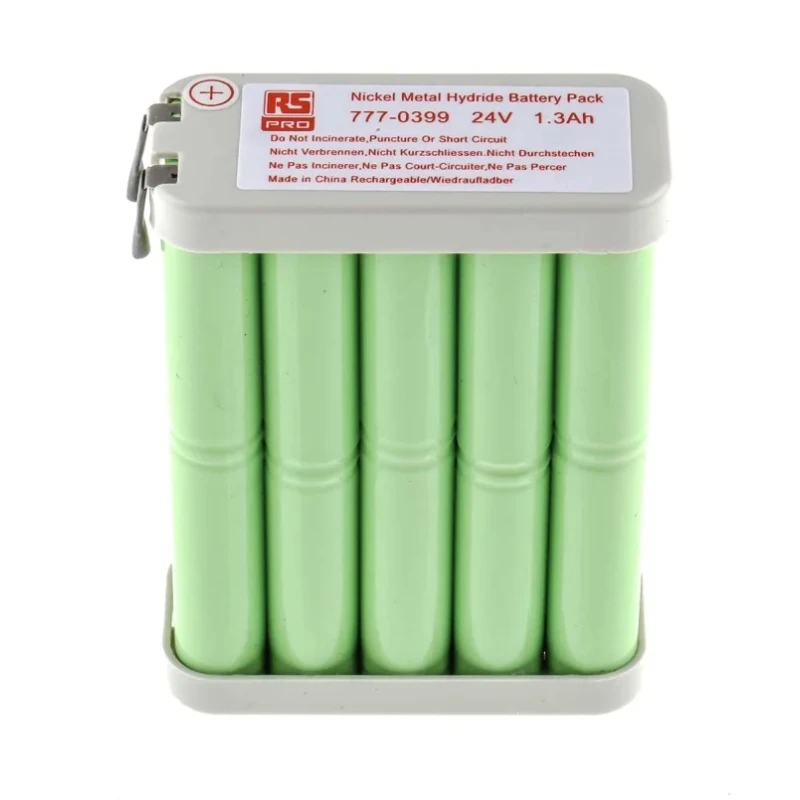 RS PRO 24 V Nickel Metal Hydride Rechargeable Battery Pack 20 Cells 1300 mAh 777-0399