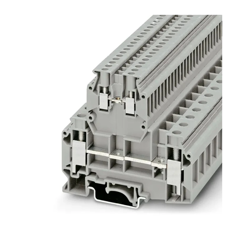 Phoenix Contact Double Level Terminal Block Grey, Feed Through, 0.2mm² to 4 mm², 2-Level, Screw Termination, 500V 2771007