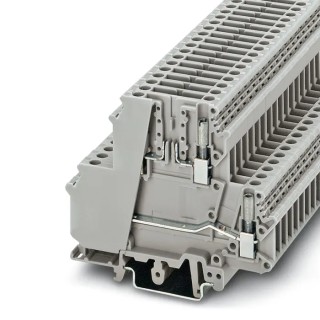 Phoenix Contact UKK 5-TG Series 2-Level Grey Disconnect Terminal Block 400V, 26A, Screw Termination 3007042