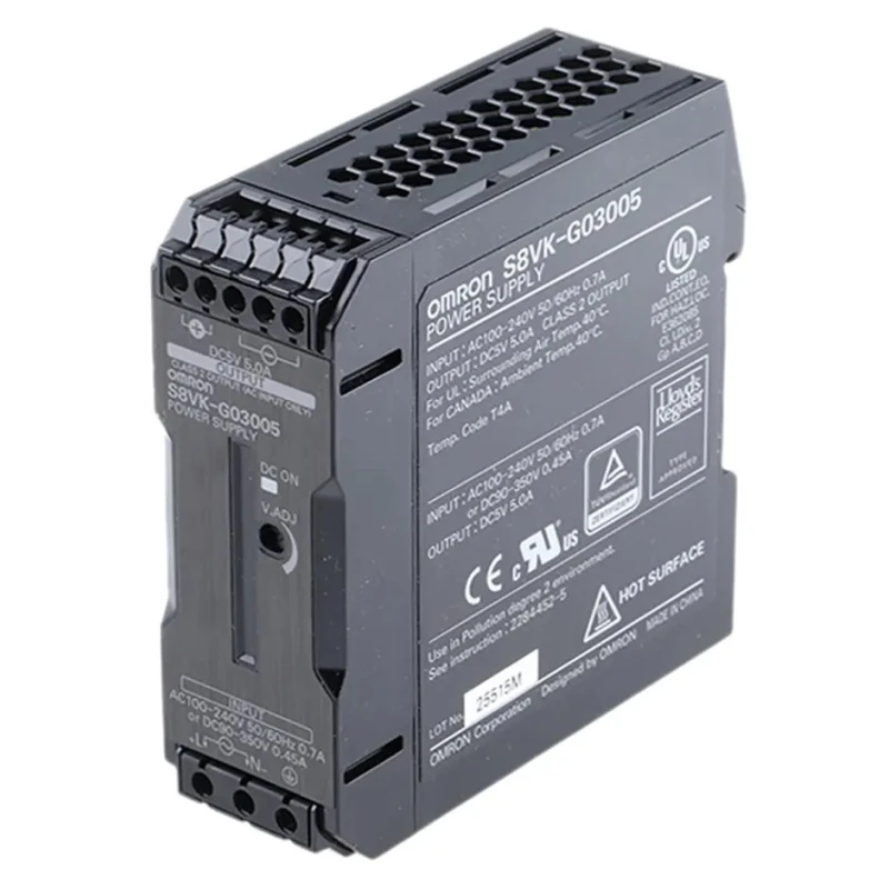 Omron S8VK-G Switched Mode DIN Rail Power Supply AC/DC Input 100-350V, 5 V DC 5 A Output 30 W 