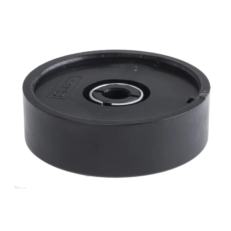 RS PRO Potentiometer Knob 38.6 mm Diameter Black Push-On Polyvinyl Chloride for 6 mm Circular Shaft 777-7287