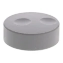 RS PRO 38.6 mm Knob Diameter Grey Potentiometer Knob for 6 mm Shaft Circular 777-7296