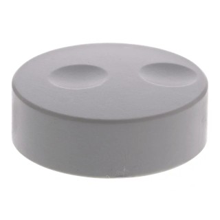 RS PRO 38.6 mm Knob Diameter Grey Potentiometer Knob for 6 mm Shaft Circular 777-7296
