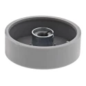 RS PRO 38.6 mm Knob Diameter Grey Potentiometer Knob for 6 mm Shaft Circular 777-7296