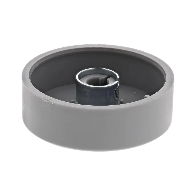 RS PRO 38.6 mm Knob Diameter Grey Potentiometer Knob for 6 mm Shaft Circular 777-7296
